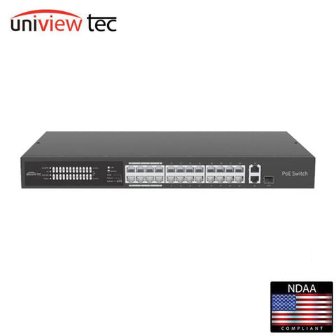 Uniview Tec / UVT / NSW242PX / PoE Ethernet Switch / 24-Port / 250m Transmission / 370WNSW242PX