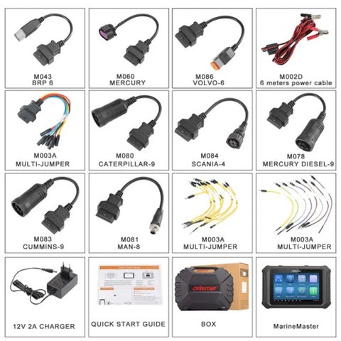 OBDStar - MarineMaster - A+B+C+D Full Version Marine Diagnostic Tool - For JetSki/Outboard/Inboard/Generator