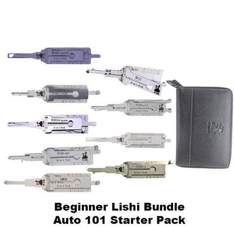 ORIGINAL LISHI - Complete Automotive 101 Beginner Starter Pack (BUNDLE of 10 Lishi Tools)