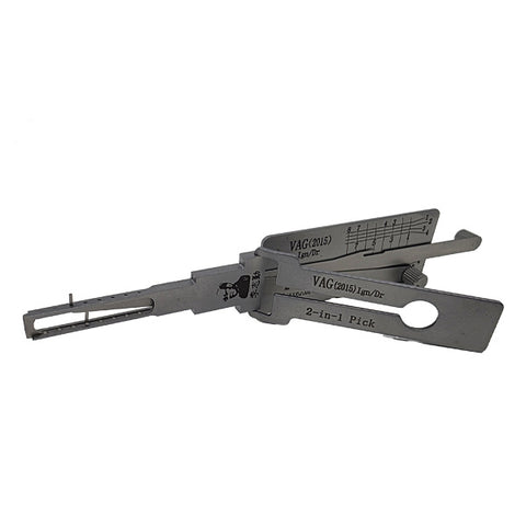 ORIGINAL LISHI - HU162T / VAG2015 - 2015-2021 Audi / VW - 8 Cut - 2-in-1 Pick & Decoder - Door & Trunk / Ignition - AG