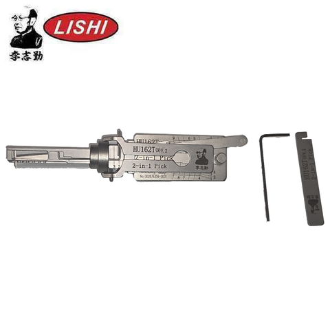 ORIGINAL LISHI - HU162 - 9-Cut With Side Cuts - Audi / Volkswagen - 2-In-1 Pick - V2 Golf MK8 - Ignition Only - Anti-Glare