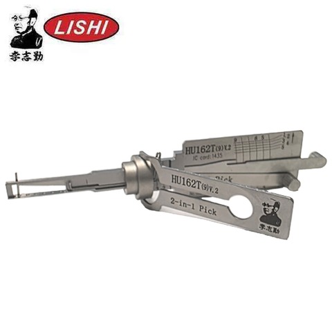 ORIGINAL LISHI - HU162 - 9-Cut With Side Cuts - Audi / Volkswagen - 2-In-1 Pick - V2 Golf MK8 - Ignition Only - Anti-Glare