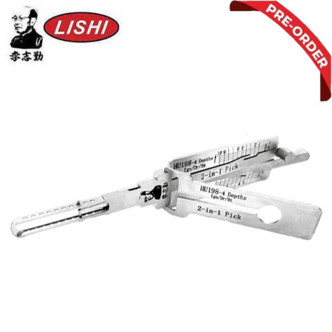 ORIGINAL LISHI - HU198-4 Ford 150 P Series / 10-Cut / 2-in-1 Pick & Decoder / AG (PRE-ORDER)