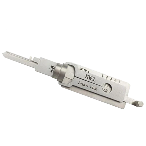 ORIGINAL LISHI - KW1 / 5-Pin Kwikset Keyway Tool / 2-in-1 Pick / AG