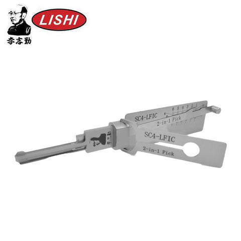 ORIGINAL LISHI - SC4 / 6-Pin / Schlage Keyway Tool / 2-in-1 Pick & Decoder / Large Format Interchangeable Core / AG (PRE-ORDER)