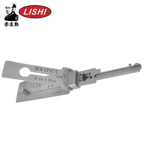 ORIGINAL LISHI - SC4 / 6-Pin / Schlage Keyway Tool / 2-in-1 Pick & Decoder / Large Format Interchangeable Core / Left Hand / AG (PRE-ORDER)