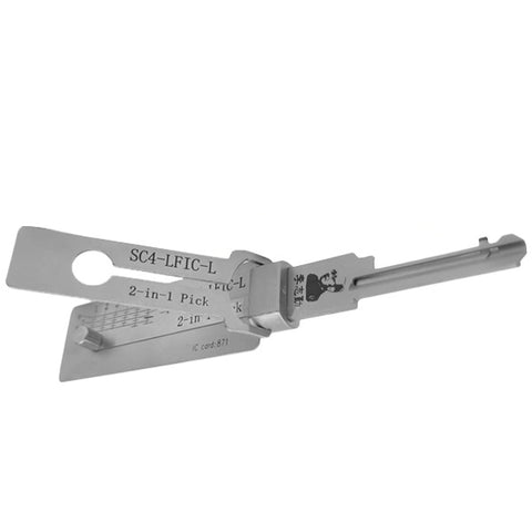 ORIGINAL LISHI - SC4 / 6-Pin / Schlage Keyway Tool / 2-in-1 Pick & Decoder / Large Format Interchangeable Core / Left Hand / AG (PRE-ORDER)