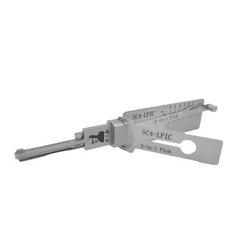 ORIGINAL LISHI - SC4 / 6-Pin / Schlage Keyway Tool / 2-in-1 Pick & Decoder / Large Format Interchangeable Core / AG (PRE-ORDER)