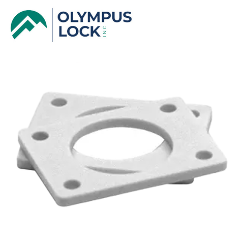 Olympus - ETS1-PL - 1/8” Exterior Through-Bolt Mounting Cabinet Pull Spacer Plate - 26D - Satin Chrome