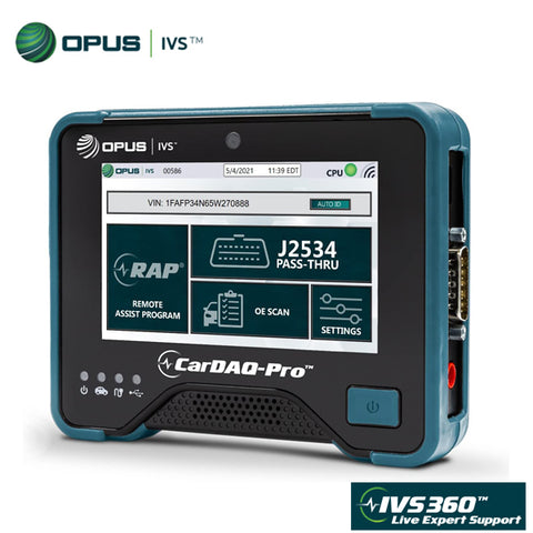 Opus - CarDAQ-Pro - J2534 - All-in-One Pass-Thru Device for Multiple Vehicle Brands - Remote Assisted Programming & IVS 360 Live Support - DOIP, PDU, and CAN FD