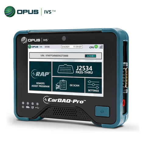 Opus - CarDAQ-Pro - J2534 - All-in-One Pass-Thru Device for Multiple Vehicle Brands - Remote Assisted Programming & IVS 360 Live Support - DOIP, PDU, and CAN FD