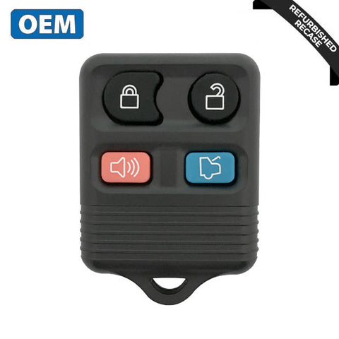 1998-2014 Ford / 4-Button Keyless Entry Remote / PN: 8S4T-15K601-AB / CWTWB1U345 (OEM Recase)