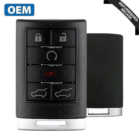 2007-2014 Cadillac Escalade / 6-Button Keyless Entry Remote / PN: 22756466 / OUC6000066 / (OEM Recase)