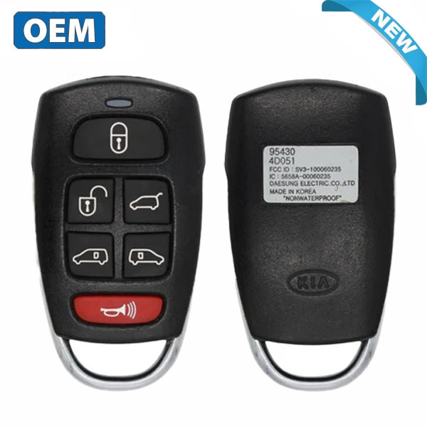 2006-2008 Kia Sedona / 6-Button Keyless Entry Remote / PN: 95430-4D050 / SV3-100060235(OEM)