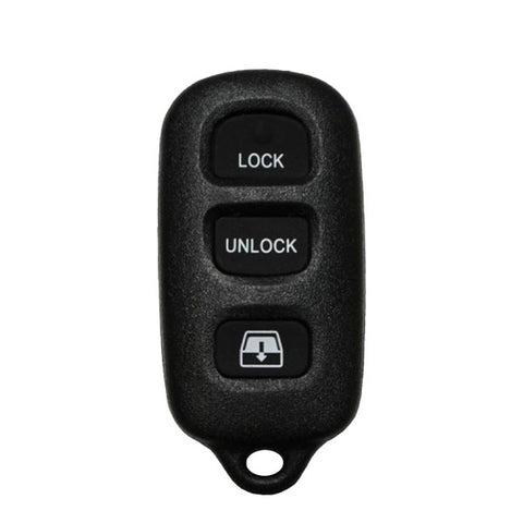 2001-2004 Toyota Sequoia / 4-Button Keyless Entry Remote / w/Rear Glass / PN: 89742-0C010 / HYQ12BAN (OEM Recase)