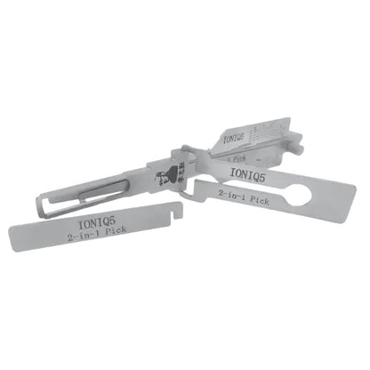 Close-up of the Original Lishi IONIQ5-AG keyway tool for Hyundai Ioniq 5 and Tucson