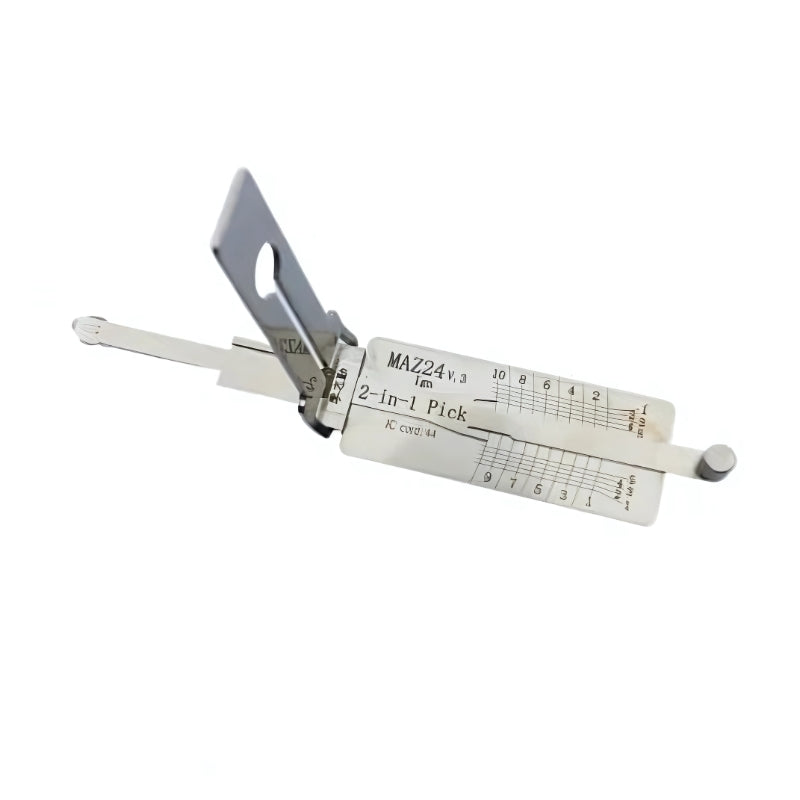 Side view of Original Lishi MAZ24R+ with pick extended