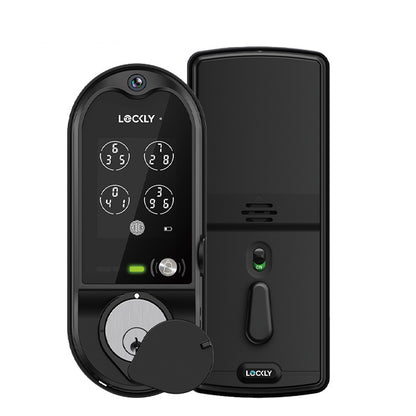 Lockly Guard - VISION 798 - Doorbell Video Camera Deadbolt Smart Lock - Fingerprint Reader - Wi-Fi-Bluetooth App Controlled - Fire Rated - Optional Finish