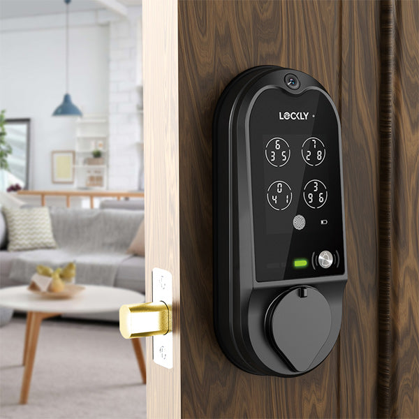 Lockly Guard - VISION 798 - Doorbell Video Camera Deadbolt Smart Lock - Fingerprint Reader - Wi-Fi-Bluetooth App Controlled - Fire Rated - Optional Finish