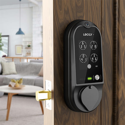Lockly Guard - VISION 798 - Doorbell Video Camera Deadbolt Smart Lock - Fingerprint Reader - Wi-Fi-Bluetooth App Controlled - Fire Rated - Optional Finish