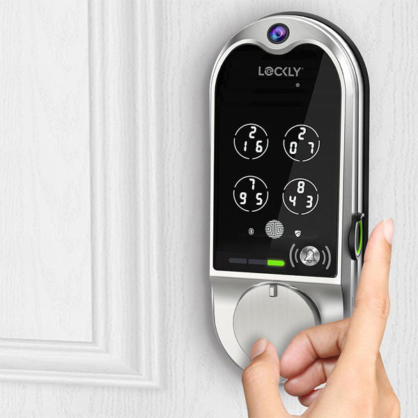 Lockly Guard - VISION 798 - Doorbell Video Camera Deadbolt Smart Lock - Fingerprint Reader - Wi-Fi-Bluetooth App Controlled - Fire Rated - Optional Finish