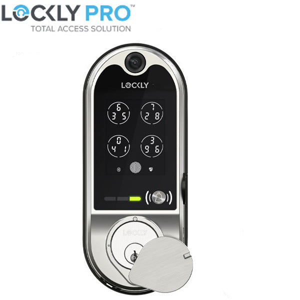 Lockly Guard - VISION 798 - Doorbell Video Camera Deadbolt Smart Lock - Fingerprint Reader - Wi-Fi-Bluetooth App Controlled - Fire Rated - Optional Finish