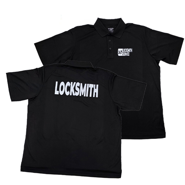 Polo T-shirt - 24/7 Locksmith Service - Optional Sizes - Optional Colors