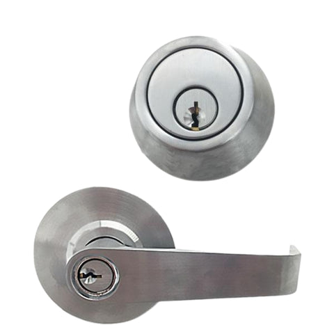 Premium Interconnected Lock – Deadbolt & Lever – Entrance – SC- 26D – 3 Rose -  Grade 2