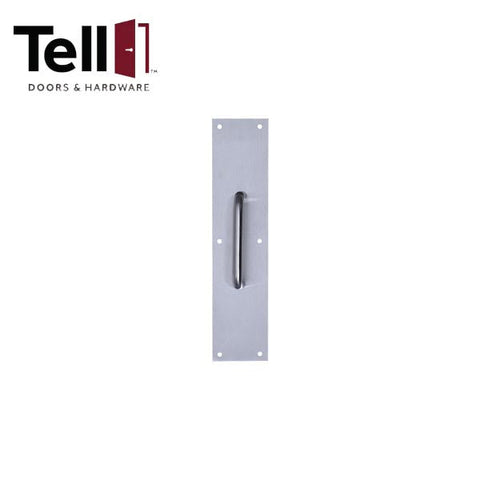 TELL - Pull Plates - .050-Gauge Steel - Satin Stainless Steel - Optional Size