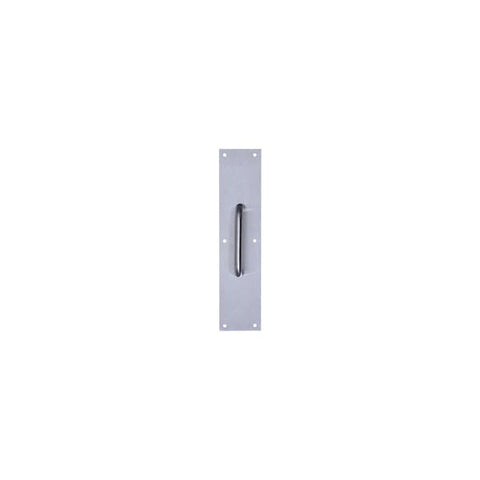 TELL - Pull Plates - .050-Gauge Steel - Satin Stainless Steel - Optional Size