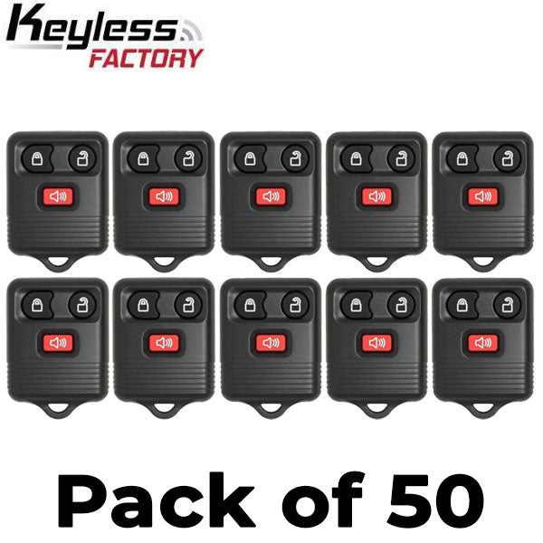 50 x 1998-2016 Ford / Lincoln / Mercury / Mazda / 3-Button Keyless Entry Remote / CWTWB1U331 / (AFTERMARKET) (Bundle of 50)