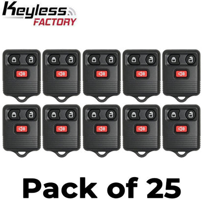 25 x 1998-2016 Ford / Lincoln / Mercury / Mazda / 3-Button Keyless Entry Remote / CWTWB1U331 / (AFTERMARKET) (Bundle of 25)