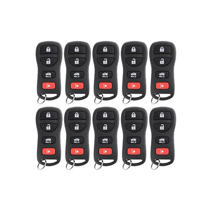 25 x 2002-2017 Nissan / Infiniti / 4-Button Keyless Entry Remote / KBRASTU15  (AFTERMARKET) (Bundle of 25)