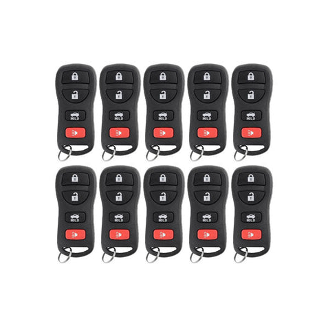 50 x 2002-2017 Nissan / Infiniti / 4-Button Keyless Entry Remote / KBRASTU15  (AFTERMARKET) (Bundle of 50)