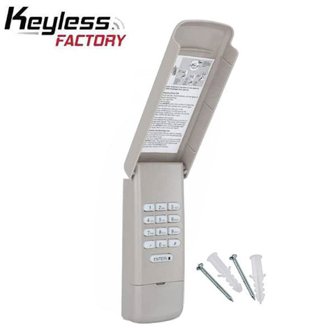KeylessFactory - KeyChain Garage Door Remote Opener - Compatible with Liftmaster, Sears and Craftsman openers