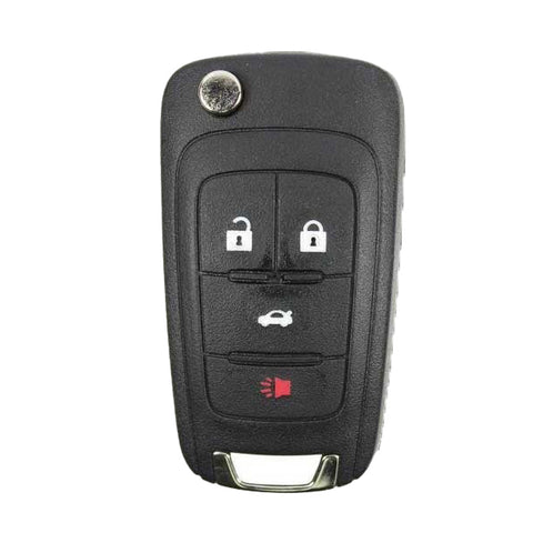 10 x 2010-2019 Chevrolet / 4-Button Flip Key HS / non PEPS / PN: 13504200 / OHT01060512 / OHT05918179 (OEM Recase)