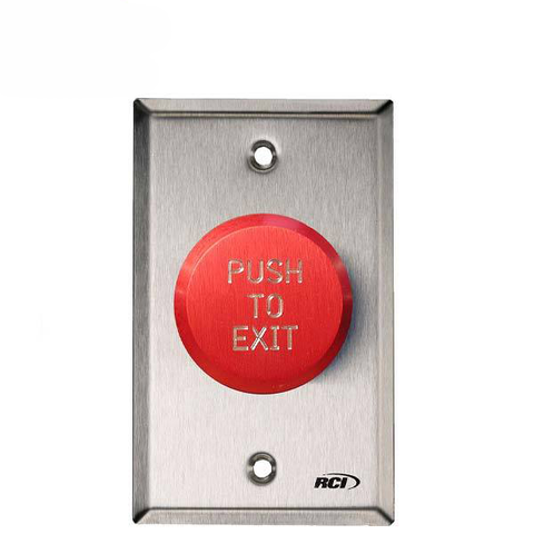 RCI 991R-PTD32D Pneumatic Time Delay Exit Pushbutton