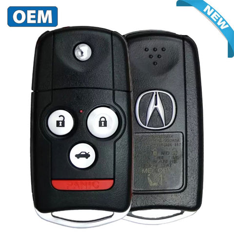 2009-2014 Acura TL / 4-Button Remote Flip Key / PN: 35113-TK4-A10 / MLBHLIK-1T (Driver 2) (OEM)