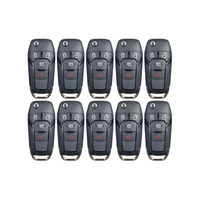 25 x 2013-2016 Ford Fusion / 4-Button Flip Key / 128 Bit / N5F-A08TAA (AFTERMARKET) (Bundle of 25)