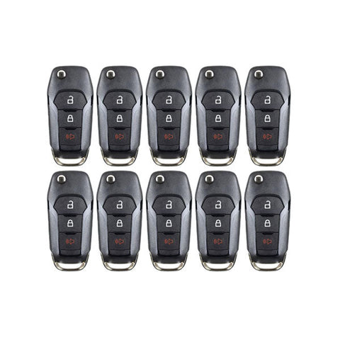 25 x 2015-2022 Ford / 3-Button Flip Key / PN: 164-R8130 / N5F-A08TAA (AFTERMARKET) (Bundle of 25)