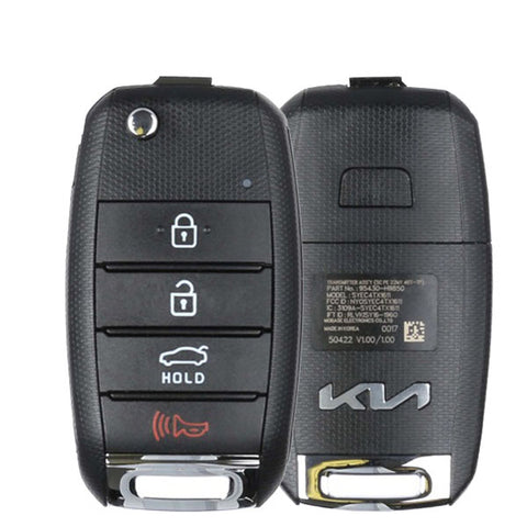 2022-2023 Kia Rio / 4-Button Flip Key / PN: 95430-H9850 / NYOSYEC4TX1611 (OEM)