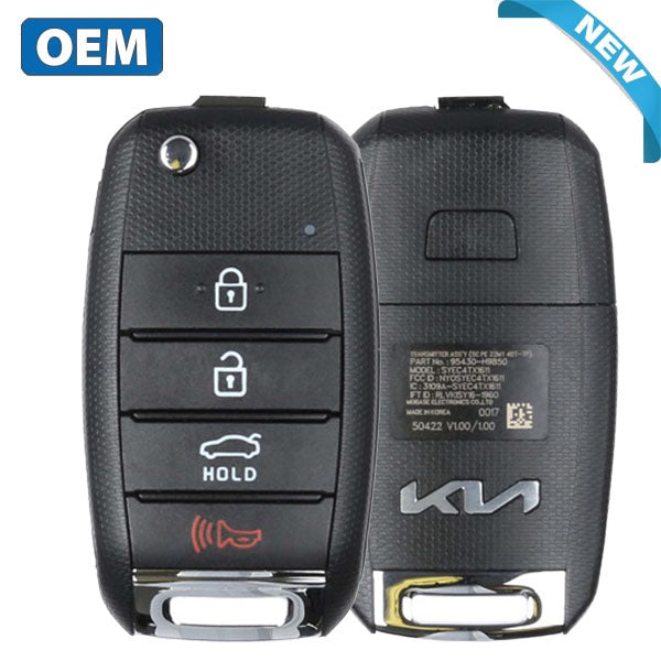 thumbnail image 2 of Kia Rio Flip Key Fob 2018-2023 OEM Replacement - Uncut Blade, 95430-H9700 2 of 6