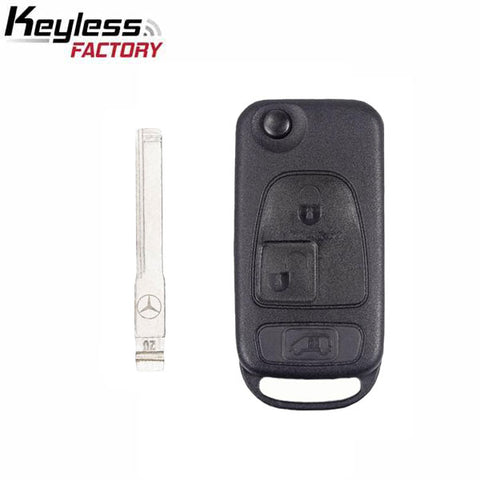 2007-2018 Mercedes / Dodge Sprinter / 3-Button Flip Key / HU64 / PCF7936 46 Chip for KR55 Key Maker  (AFTERMARKET)