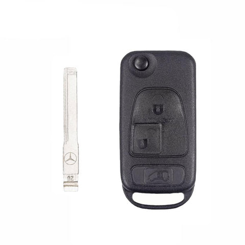2007-2018 Mercedes / Dodge Sprinter / 3-Button Flip Key / HU64 / GMT46 Chip for KR55 Key Maker  (AFTERMARKET)