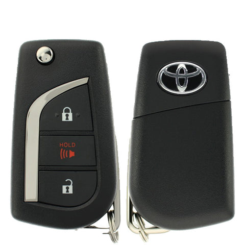 2020-2022 Toyota C-HR / 3-Button Remote Flip Key / PN: 89070-10082  / MOZB3F2F2L (OEM)