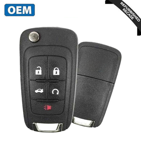 2010-2019 Chevrolet  / 5-Button Flip Key HS / non PEPS / PN: 13500226 / OHT01060512 / OHT05918179 (OEM Recase)