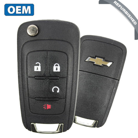 2013-2021 Chevrolet Trax / 4-Button Flip Key / PN: 13504265 / AVL-B01T1AC (OEM Refurb)