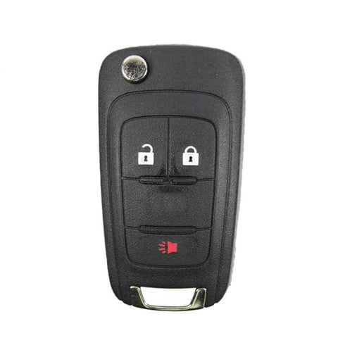10 x 2010-2018 Chevrolet / 3-Button Flip Key / PN: 5913598 / OHT01060512 (OEM Recase)