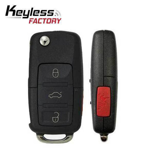 2006-2011 Volkswagen / 4-Button Flip Key / PN: 1K0959753H / NBG92596263 (AFTERMARKET)