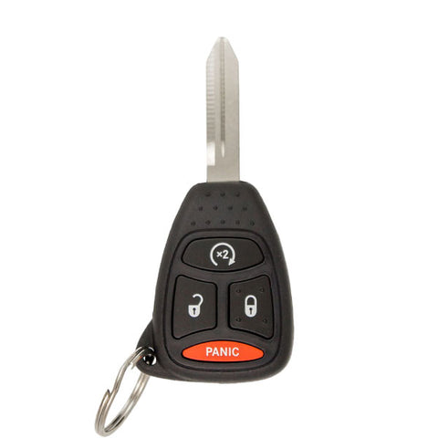 2007-2011 Chrysler Dodge Jeep / 4-Button Remote Head Key / PN: 68002316AA / KOBDT04A (OEM)